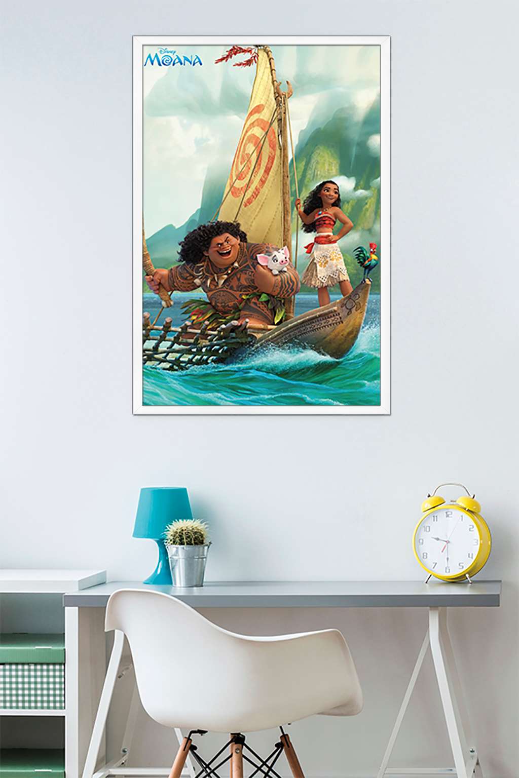 Disney Moana - Group Wall Poster, 22.375" x 34", Framed