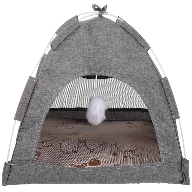 UPOUART 1Set Pet Tent for Small Pets Including Cats and Kittens in Grey Color with Breathable and Supportive Features