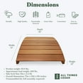 thumbnail image 2 of All Things Cedar FB72 6-ft Outdoor Wooden Bridge - 72L x 36W x 12H, 2 of 7