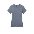 thumbnail image 4 of District Adult Female Women Plain Short Sleeves T-Shirt Hthrd Navy Medium, 4 of 4