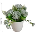 thumbnail image 2 of Flores artificiales en macetas de plástico planta de simulación oficina en casa decoración floral falsa, naranja 5 flores Methold HA7823-05B, 2 of 3