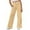 a#93Yellow281, variant on CAIVO Girls Elastic Waist Wide Leg Pants Straight Leg Casual Trousers Kids Youth Summer Fashion Pure Color Long Bottoms Cute Slacks