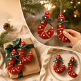 thumbnail image 4 of Qjidjing 2Pcs Christmas Tree Candy Cane Ornaments, Xmas Hanging Pendant Accessories, for Christmas Tree, Home Wall, Holiday Party Decor, 4 of 7