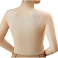 thumbnail image 5 of GA WEIHUA Womens Camisoles Tops with Built in Padded Bra Scoop Neck Seamless Tank Top Fitted Sleeveless Undershirts(Beige,M), 5 of 9