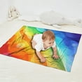 thumbnail image 2 of Rainbow Tie Dye Wave Pattern Blanket,Comfortable Soft Flannel Throw Blanket,All Season,Warm Lightweight Blankets for Sofa Bed Couch Living Room Chair,30"x40", 2 of 4