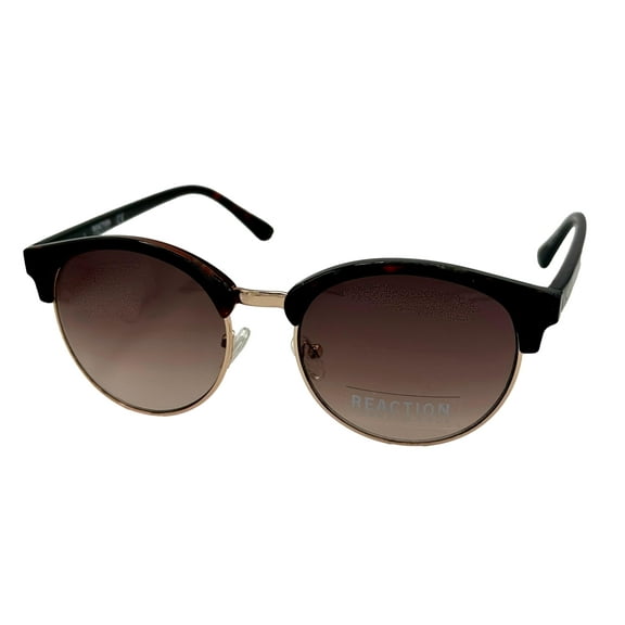 Kenneth Cole Reaction Mens Tortoise Round Plastic Metal Sunglass, KC1409. 52F