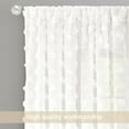 thumbnail image 2 of DriftAway  Olivia White Voile Chiffon Sheer Window Curtain Panel Pair Off-White 52"widthx95"length 96 Inches, 2 of 5