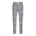 thumbnail image 4 of Yaoyar Men's Fashion Drawstring Elastic Waist Multi-Pocket Striped Casual Sports Pants(Blue,2XL), 4 of 5