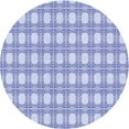 thumbnail image 1 of Ahgly Tapis Rond Lavable en Machine Intérieur Transitionnel Bleu Céleste, 6 Pieds Rond, 1 of 7