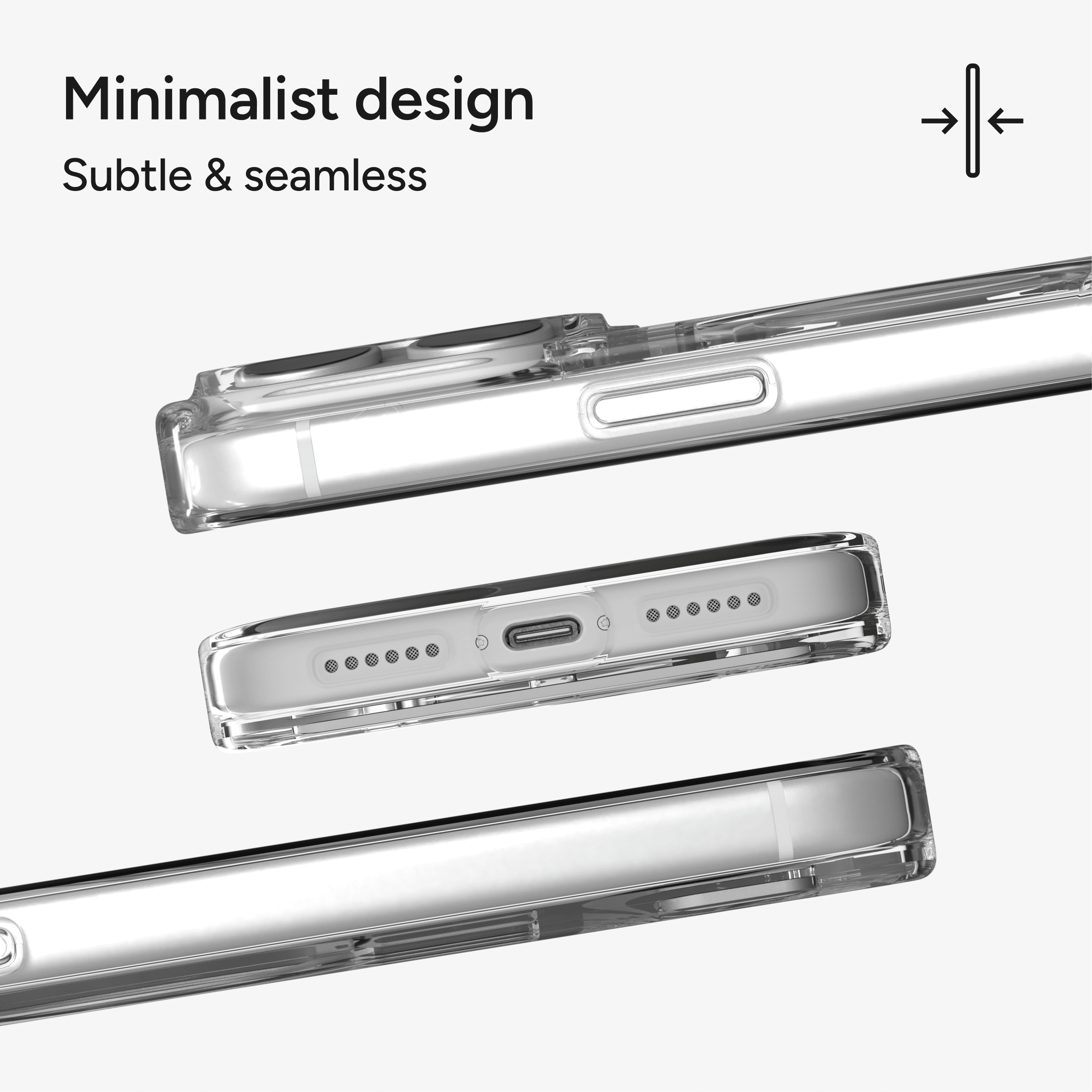 ZAGG Clear Snap with Kickstand - Apple iPhone 18 Pro Max & 17 Pro Max Clear Case with MagSafe and Built-In Kickstand