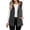 Gray, variant on KICILVS Fleece Lined Vest for Women Warm Winter Casual Waistcoat Hooded Full Zip Sleeveless Jacket with Pockets