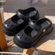thumbnail image 1 of Nuevos zapatos Mary Jane con agujeros, sandalias de bricolaje con dibujos animados para mujer, verano, antideslizantes, suela gruesa, dos usos, Baotou, zapatos exteriores de EVA, 1 of 5