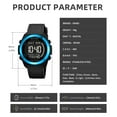 thumbnail image 6 of SKMEI Mens Digital Watch, Sport Military Watches for Men Waterproof LED Screen Large Face Tactical Watch with Dual Time Alarm Stopwatch Wrist Watch, 6 of 10