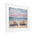 thumbnail image 2 of Stupell Industries Contemporary Pink Summer Chairs by the Sea White Framed Print Under Glass, 21 x 17, by LSR Design Studio, 2 of 8
