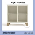 thumbnail image 4 of Storkcraft California Cube Organizer Children's Bookcase, Frosted Oat with Driftwood, 4 of 11