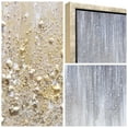thumbnail image 6 of Golden Cascade Textured Glitter Hand Painted Framed Canvas Wall Art, 6 of 12
