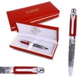 thumbnail image 2 of Trendy Zone 21 U.S. Marines Official Ballpoint Pen, Black Ink Ballpoint Pen Red Cap, With Embossed Eagle/Globe/Anchor Logo and U.S. Marines Logo, USMC Licensed Product - Gift Set, 2 of 8