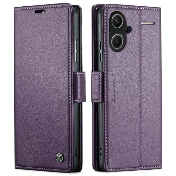 Funda tipo cartera Xiaomi Redmi Note 13 Pro Plus con cierre magnético, RFID, tarjetero, soporte, carga inalámbrica