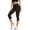 Black, variant on Capri Leggings for Women High Waisted Full Length Soft Yoga Pants for Workout Tummy Control Yoga Pants (Navy XL)