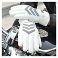 thumbnail image 4 of Winter PU Leather Motorcycle Gloves Waterproof Windproof Riding Gloves Reflective Strip Warm Motocross Work Gloves Black White ,Durability and Dexterity, 4 of 9