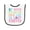 White and Black, variant on Jane Austen Good Opinion Quote Baby Terry Cloth Bib