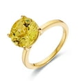thumbnail image 3 of Yellow Sapphire Round Solitaire Ring, 3 of 10