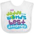 thumbnail image 3 of Inktastic Attorney Dad Lawyer Boys or Girls Baby Bib, 3 of 4