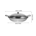 thumbnail image 2 of CTIRCHIU 1Set Silver Stainless Steel Pot with Lid Even Heat Distribution for Stove, 2 of 10
