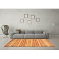 thumbnail image 3 of Ahgly Company Indoor Rectangle Abstract Orange Modern Area Rugs, 2' x 4', 3 of 4