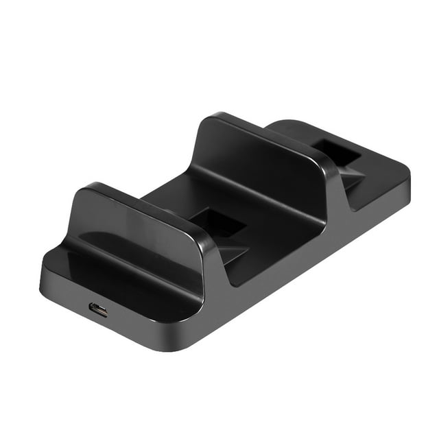 Dual Charging Dock for Controller, Fast Charger Stand with Micro USB Adapter Port, Indicator Light, Sleek and Compact Design
