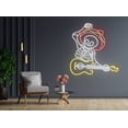 thumbnail image 4 of Glowneon Skull Play The Guitar Neon Sign, Halloween Gift Decor, 4 of 4