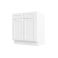 thumbnail image 6 of Furinno Shaker Bath Vanity Cabinet without Top , Ready to Assemble, 21 D x 30 W x 34.5 H, White, 6 of 8