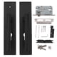 thumbnail image 1 of Puerta cómoda universal negra Locksets del apretón para la puerta Puerta Handleset de la aleación de aluminio fácil instalar, 1 of 8