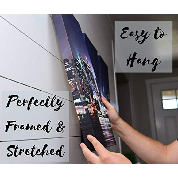 Canvas Wall Art Decor - 24x24 3 Piece Set (Total 24x72 inch) - Peek Into Tropical Ocean Beach - Large Decorative & Modern Multi Panel Split Prints for Dining & Living Room, Kitchen, Bedroom & Office