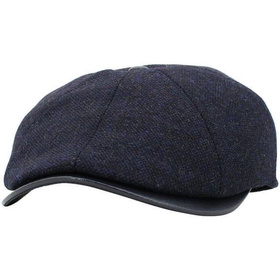 Solid Wool Blend Button Top Newsboy Ivy Gatsby Cabbie Ascot Hat Cap Mens