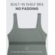 thumbnail image 5 of Vestido CRZ YOGA Butterluxe sin mangas con escote cuadrado en gris salvia Talle S, 5 of 7