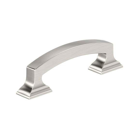 Amerock Incisive 3 inch (76mm) Center-to-Center Satin Nickel Cabinet Pull, 10 Pack