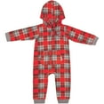 thumbnail image 2 of Infant Colosseum  Red Wisconsin Badgers Full-Zip Plaid Hoodie Long Sleeve Jumper, 2 of 3
