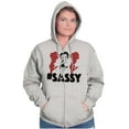 thumbnail image 5 of Retro Betty Boop Hashtag Sassy Zip Hoodie Sweatshirt Women Brisco Brands S, 5 of 6
