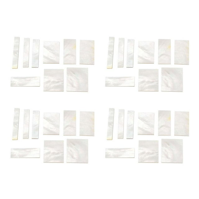 Paquete de 36 Incrustaciones de Carcasa Blanca Baoblaze para Herramientas de Mandolina de Banjo de Guitarra