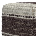 thumbnail image 5 of Simpli Home Simpli Home Grady Contemporary Square Pouf in Magenta and Natural Handloom Woven, 5 of 5