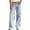 Light Blue #004, variant on Low Rise Baggy Jeans for Women Casual Vintage Button Wide Leg Jeans Loose Fit Y2K Boyfriend Denim Pants with Pockets Light Blue S