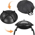 21inch Fire Pit Portable Folding Steel Fire Bowl Garden Treasures Fire