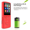 thumbnail image 6 of MP3 Player, 32GB Portable MP3 Player with Bluetooth 5.2, Digital Hi-Fi Lossless Sound Music Player, FM Radio, Voice Recorder, Dual Recording, Outdoor Sports, Gym, 6 of 7