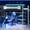 Black+Blue, variant on Full Size Wood Loft Bed with Desk & RGB Lights, Gaming Loft Bed with Power Outlet & USB/Type-C Ports, 4-Tier Bookshelf & Pegboard, 400 lbs Capacity, Black+Blue