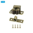 thumbnail image 3 of Uxcell Stainless Steel Cabinet Latches Wardrobe Double Roller Catch  Spring Bead Hardware Latch, 2 Set Bronze, 3 of 6