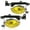 Yellow Lens, variant on Pair Clear Lens Front Bumper Driving Fog Lights Lamps with Switch Replacement for Honda Civic Coupe 2006-2008