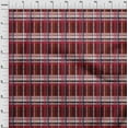 thumbnail image 3 of oneOone Silk Tabby Maroon Fabric Madras Check Craft Projects Decor Fabric Printed By The Yard 42 Inches Wide, 3 of 4