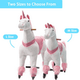 thumbnail image 6 of DEYGIA Ride on Unicorn, Unicorn Ride on Toys for for 6 Years to Adult, Ride on Horse Pink Unicorn Toys, Mechanical Cycle Walking Action Plush Animal, Max Load 187 lbs, No Battery or Electricity, 6 of 10