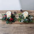 thumbnail image 3 of Adornos navideños, candelabro, corona, centro de mesa, cereza Artificial, Pinecone, guirnalda, Año Nuevo, Navidad, decoración de boda, 3 of 4